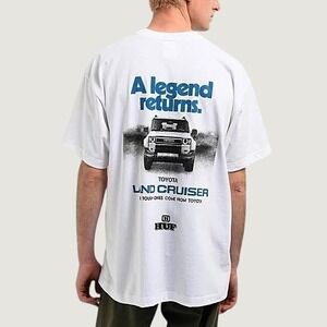 HUF T-Shirt Toyota‎ Land Cruiser Legend Returns White XXL